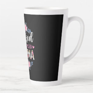 Caneca De Café Latte Mãe Arte Abençoada Por Ser Chamada De Gama Anivers