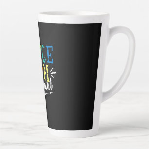 Caneca De Café Latte Mãe Arte Dança Mãe Esquadrão Aniversário