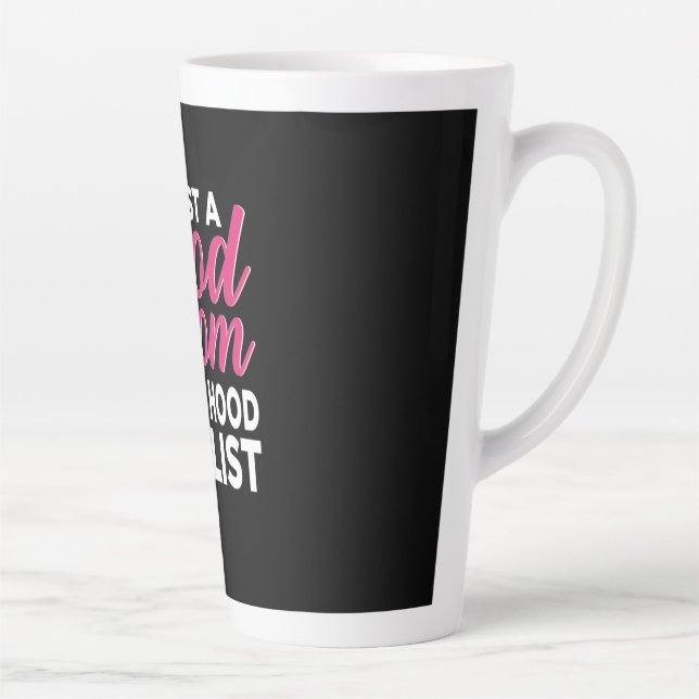 Caneca De Café Latte Mãe Arte É Uma Boa Mãe (Direita)
