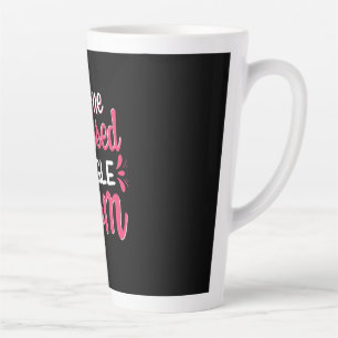 Caneca De Café Latte Mãe Arte Uma Abençoada Mãe Solteiro