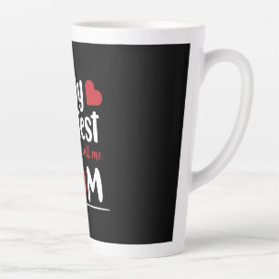 Caneca De Café Latte Mãe Dando Minhas Maiores Bênçãos Me Chame Mãe