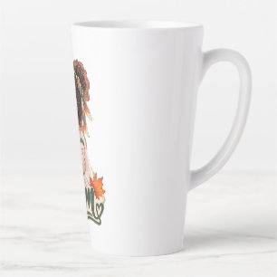 Caneca De Café Latte Mãe e bebê aconchegantes de outono & crianças Amo