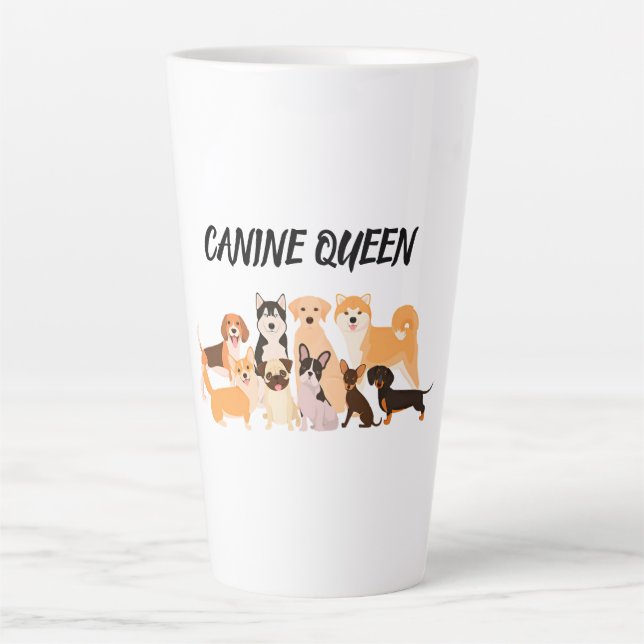 Caneca De Café Latte Mãe na moda (Frente)