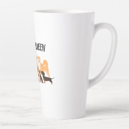 Caneca De Café Latte Mãe na moda