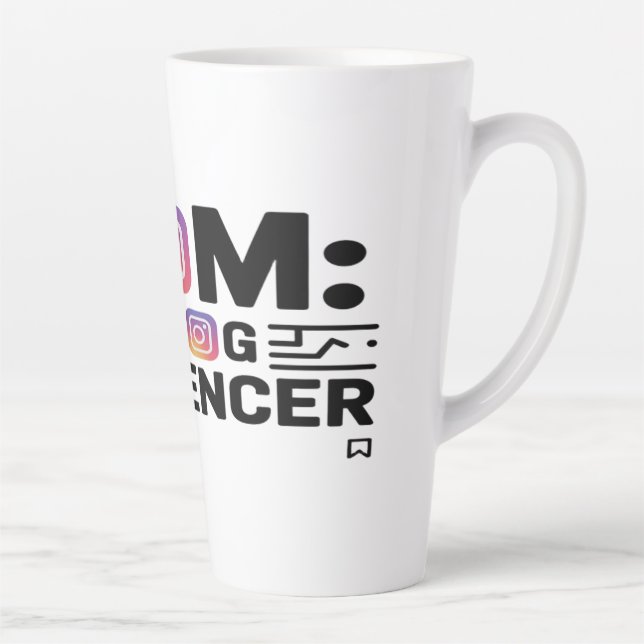 Caneca De Café Latte Mãe: O Influenciador OG (Direita)