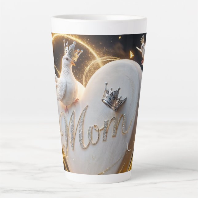 Caneca De Café Latte Mães (Frente)