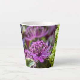 Caneca De Café Latte Magia requintada de flores #1