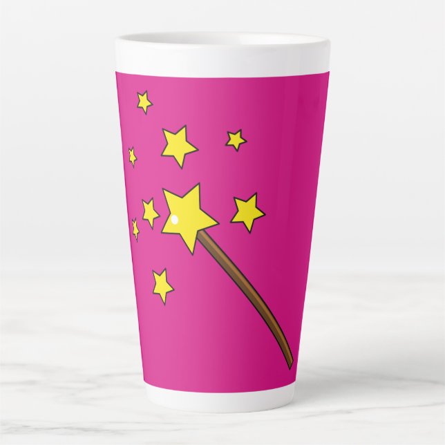 Caneca De Café Latte Magic Wand (Frente)