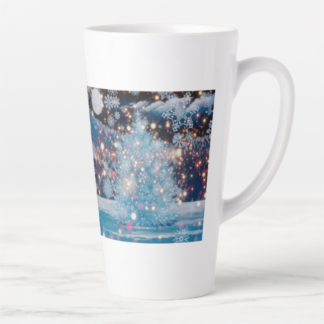 Caneca De Café Latte Magical Christmas Tree (Direita)
