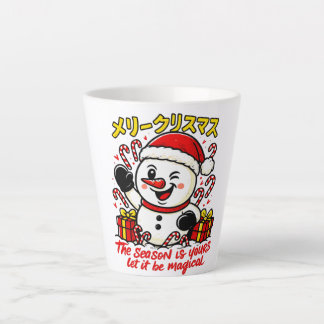 Caneca De Café Latte Magical Merry Christmas Snowman Latte Mug Candy Ca
