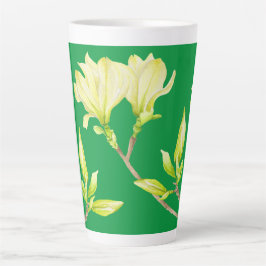 Caneca De Café Latte Magnésio Amarelo numa Lata Grande
