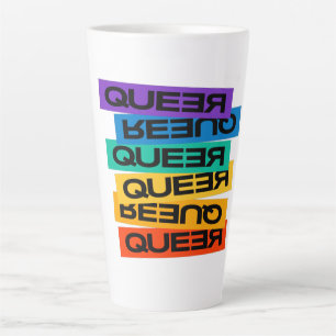 Caneca De Café Latte Magnet Do Carro. LGBT+Orgulho. Queer.