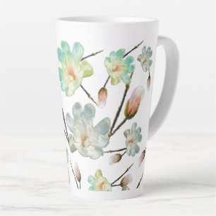 Caneca De Café Latte Magnolia Padrão Latte Mug
