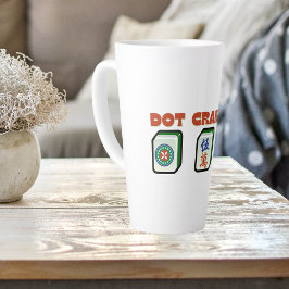 Caneca De Café Latte Mahjong Dot Crak Bam