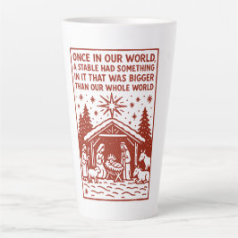 Caneca De Café Latte Maior que todo o nosso mundo 1