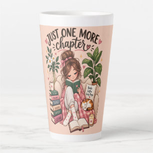 Caneca De Café Latte Mais Um Capítulo – Amante de Livros Aconchegante