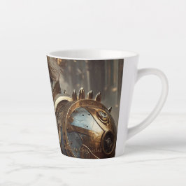 Caneca De Café Latte Majestade Regal Steampunk Rei Pequeno Lã