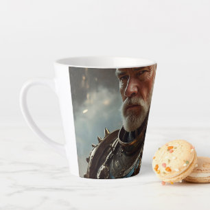 Caneca De Café Latte Majestade Regal Steampunk Rei Pequeno Lã