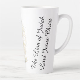 Caneca De Café Latte Majestic Lion of Judah Lord Jesus Christ 17oz Mug
