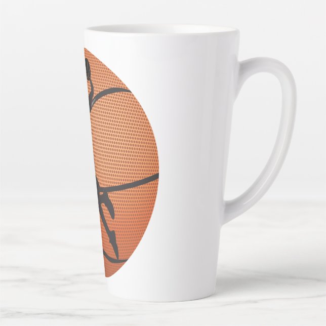 Caneca De Café Latte mala de basquetebol (Direita)