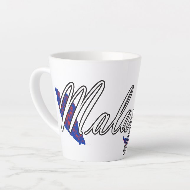 Caneca De Café Latte Malásia (Ângulo esquerdo)