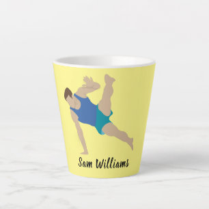 Caneca De Café Latte Male Gymnast