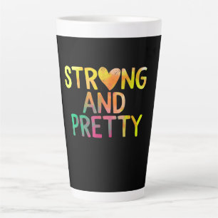 Caneca De Café Latte Malhação bonito E Forte De Formação De Gengiva