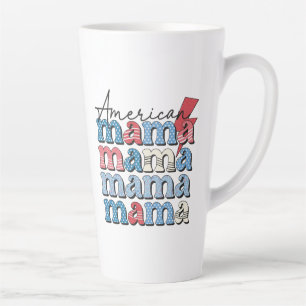 Caneca De Café Latte Mama Americana