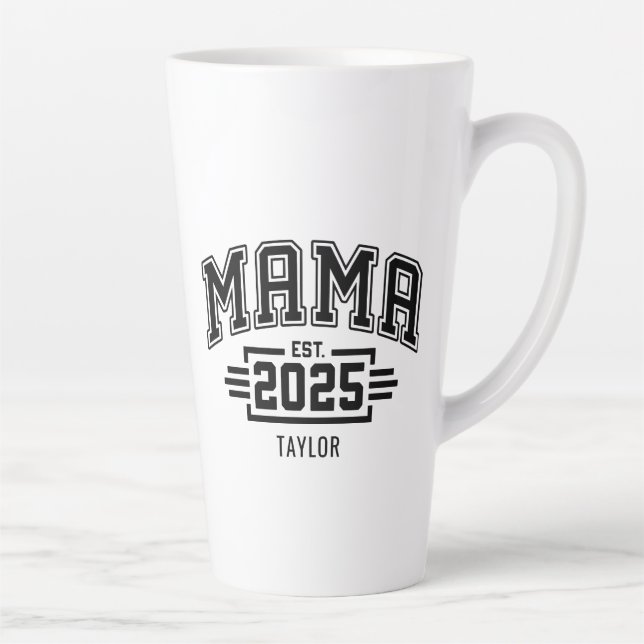 Caneca De Café Latte Mama Est 2025 (Direita)