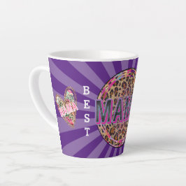 Caneca De Café Latte Mama Heart Personalizar Amor
