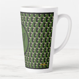 Caneca De Café Latte Manchas de Macha Derretidas por Sorvete irresistív