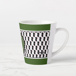 Caneca De Café Latte Manchas de Macha Derretidas por Sorvete irresistív