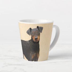 Caneca De Café Latte Manchester Terrier Pintura Original