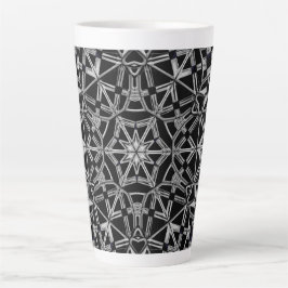 Caneca De Café Latte Mandala Industrial