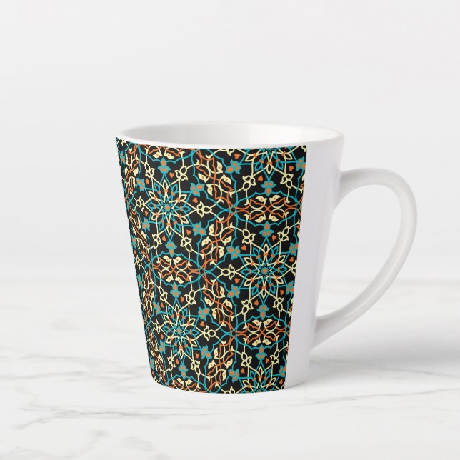Caneca De Café Latte Mandala Inspiração 6 (Direita)
