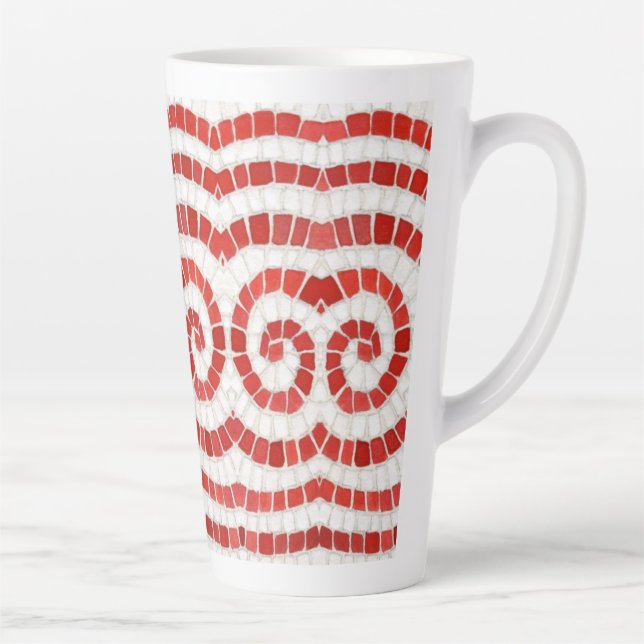 Caneca De Café Latte Manga IÔNICA VERMELHA (Direita)