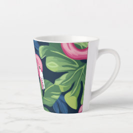 Caneca De Café Latte Manhã Flamingo Coffee Mug