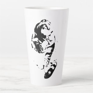 Caneca De Café Latte Manhã Silenciosa, Gato De Almoço