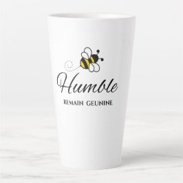 CANECA DE CAFÉ LATTE MANHÃ ZUMBINDO BRANCO PRETO 600ML ABELHA HUMILDE