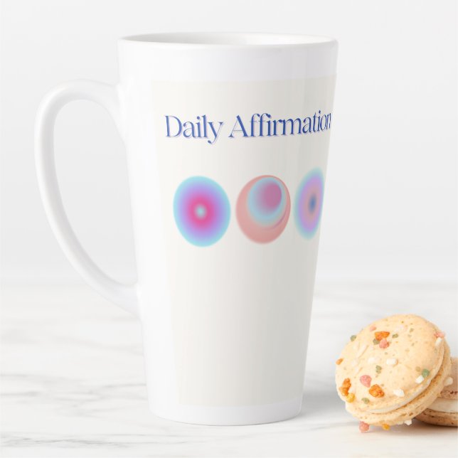 Caneca De Café Latte manifestação diária de afirmações (In Situ)