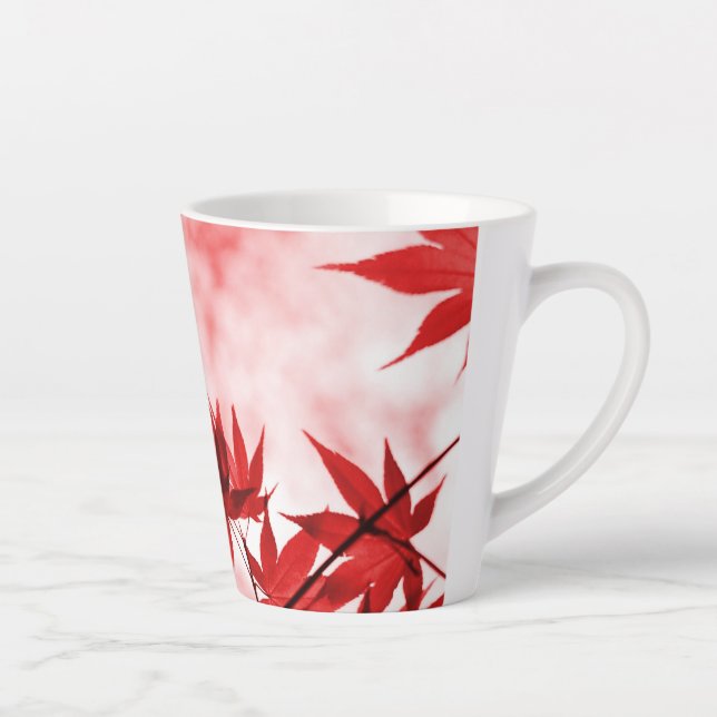 Caneca De Café Latte Maple Trees Deixa Design (Direita)