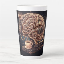 Caneca de Café Latte Máquina Cerebral – Neurociênc