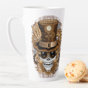 Caneca De Café Latte Máquina de Retro de Voodoo Steampunk