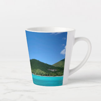 Caneca De Café Latte Mar de Caribe