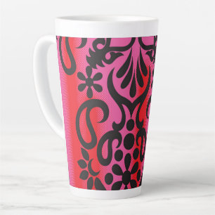 Caneca De Café Latte Maravilha Vermelha e Verde notável para Ruas emoci