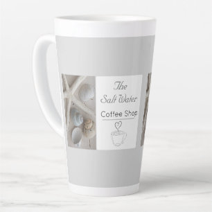 Caneca De Café Latte Marca de Negócios de Cafeteria Costeira