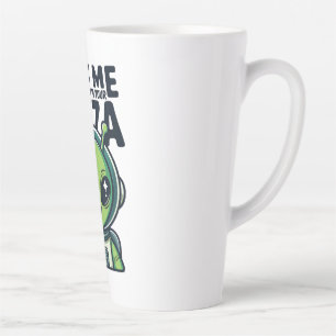 Caneca De Café Latte Marciano Bonito Leve-me à Sua Pizza Astronauta