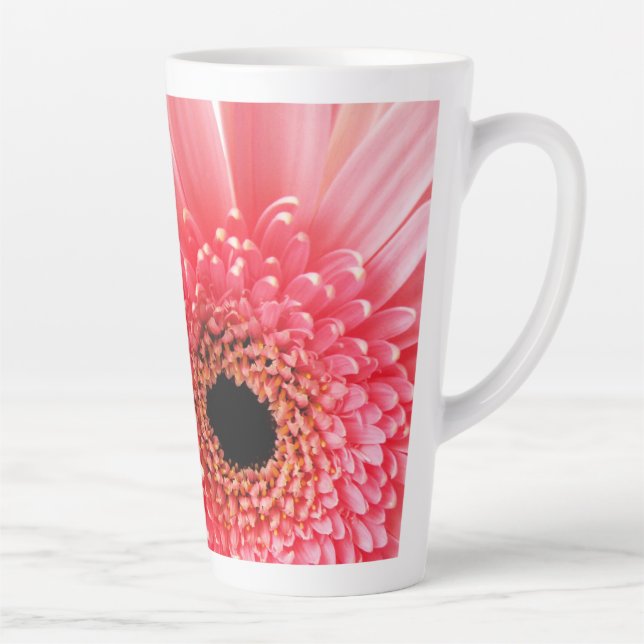 Caneca De Café Latte Margarida Gerbera (Direita)