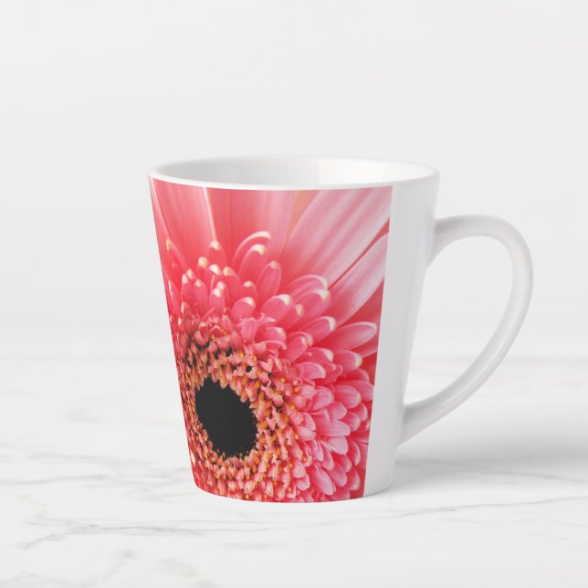 Caneca De Café Latte Margarida Gerbera (Direita)