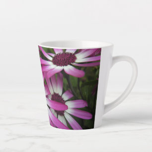 Caneca De Café Latte Margarida roxa